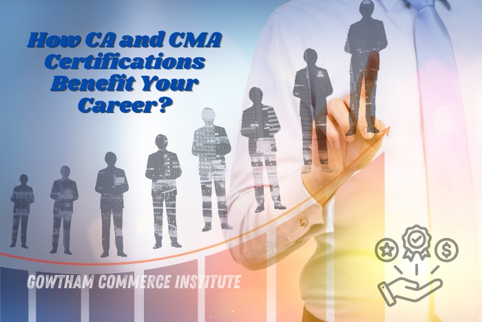 CA and CMA certifications offered by Gowtham Commerce Institute in Peelamedu, Coimbatore, empowering commerce students