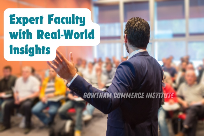 Gowtham Commerce Institute in Peelamedu, Coimbatore, enhancing CA and CMA coaching with practical knowledge