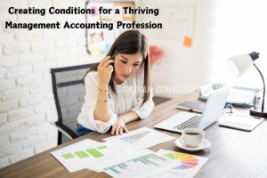 Professional accountant analyzing financial reports and charts, approach at Gowtham Commerce Institute