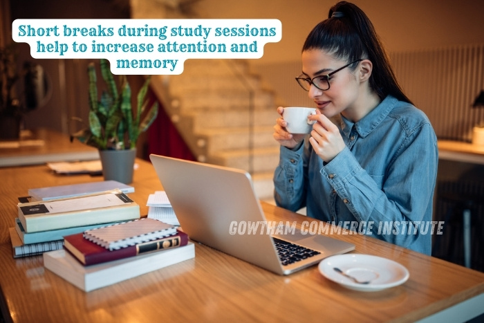 Better focus and memory through smart study habits for CA and CMA exam preparation at Gowtham Commerce Institute , Coimbatore