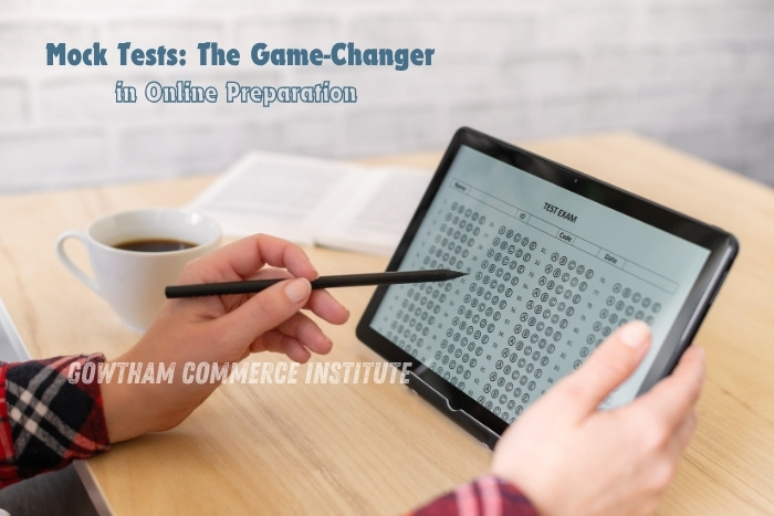 CA and CMA exam preparation with digital tools and realistic test simulations at Gowtham Commerce Institute