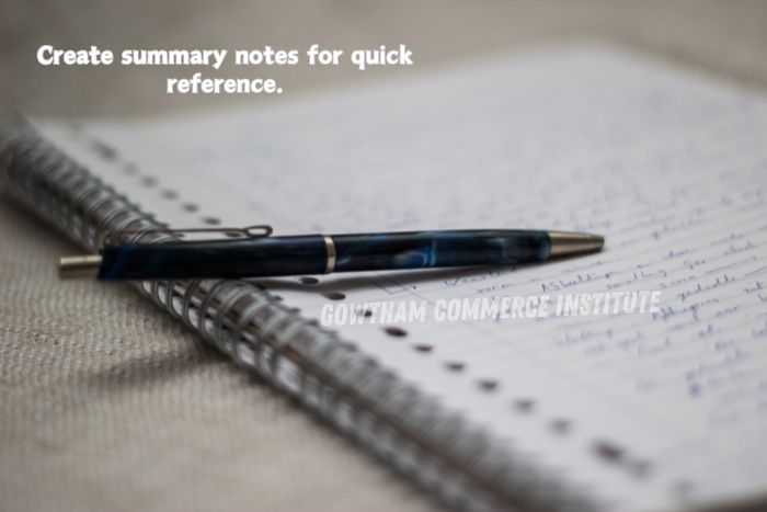 Gowtham Commerce Institute, Peelamedu, Coimbatore – effective study tips for CA and CMA students