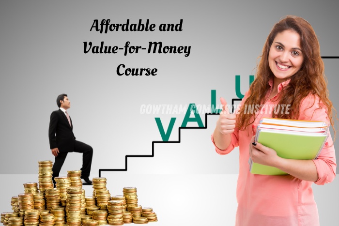 Affordable CA and CMA coaching at Gowtham Commerce Institute in Peelamedu, Coimbatore with value-for-money courses