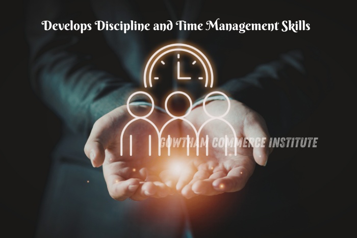 Visual representation of exam preparation, productivity, and student success in commerce education