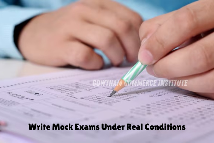 Expert mock test training at Gowtham Commerce Institute, Coimbatore ensuring real exam readiness